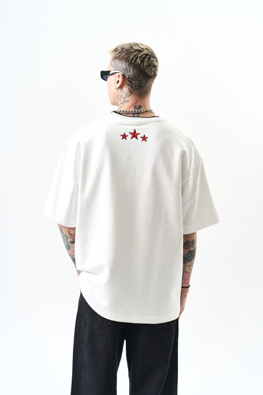 T-shirt District White