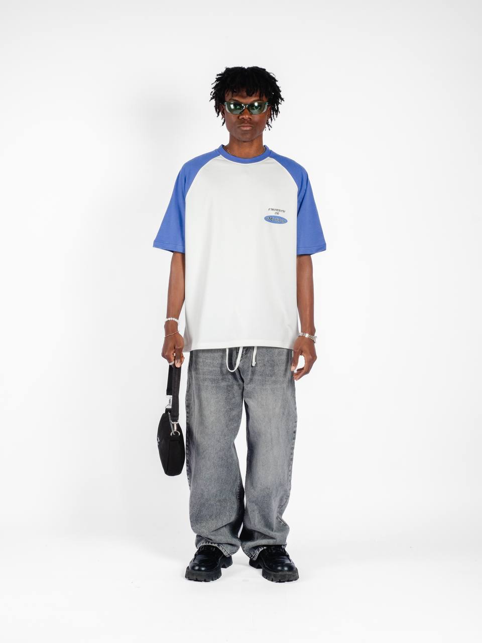 T-shirt Offgrid White And Blue