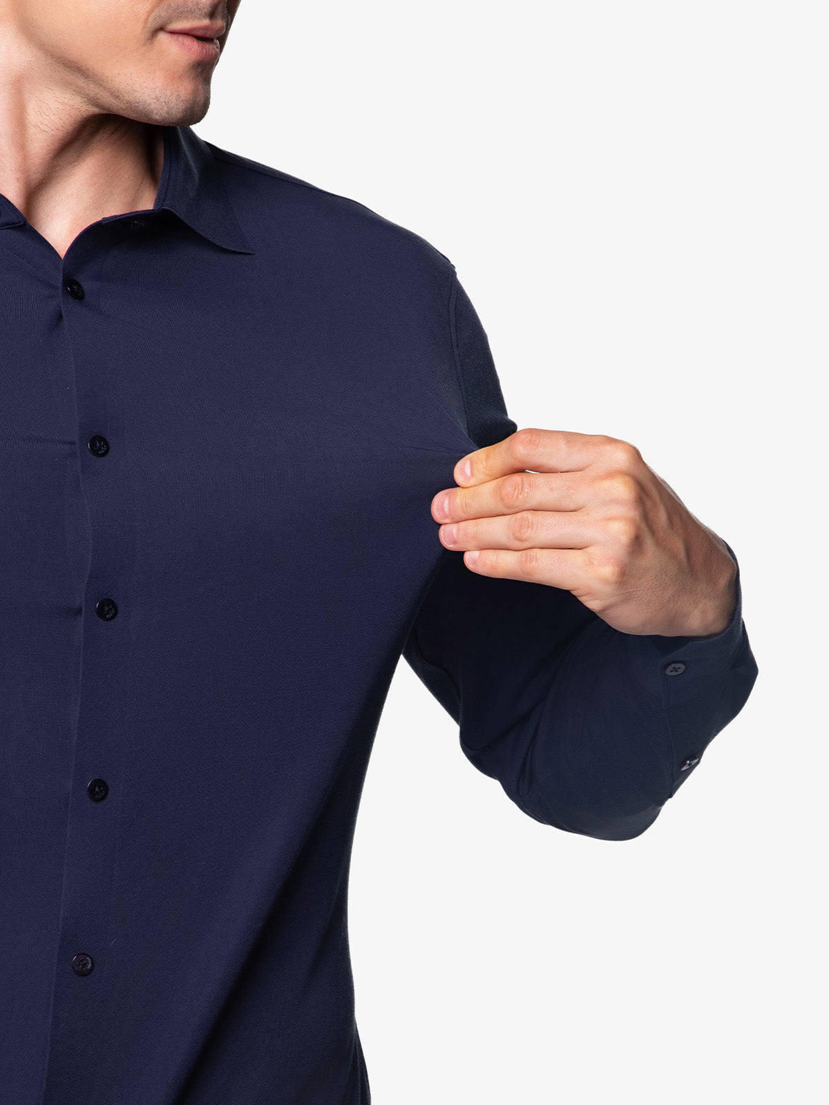 Chemise Stretch AMANY - Bleu Profond