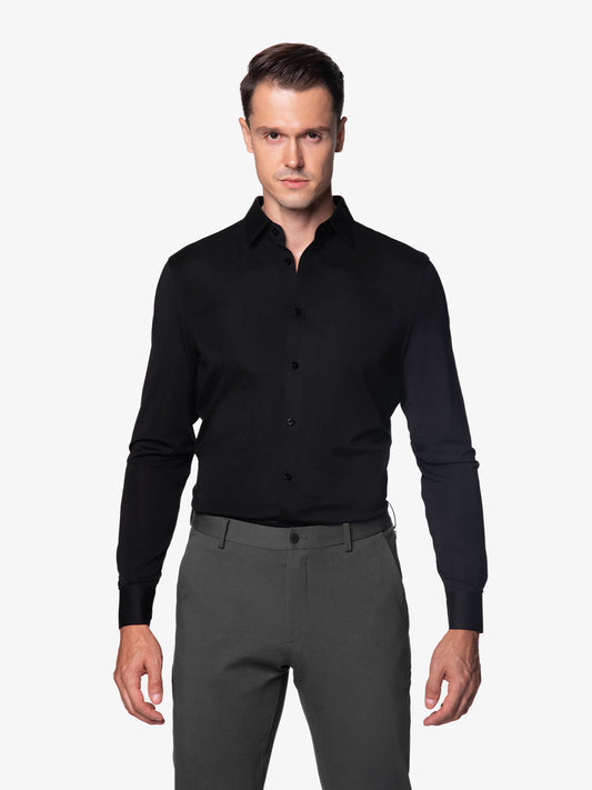 Chemise Stretch AMANY - Noir Nuit