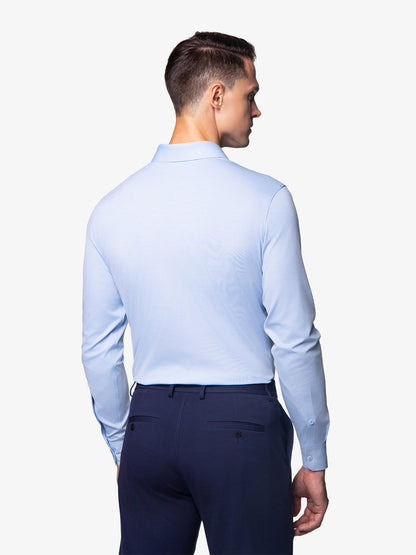 Chemise Stretch AMANY  - Bleu Clair Ciel